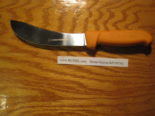 DEXTER RUSSELL 6" SKINNING KNIFE ORANGE HANDLE