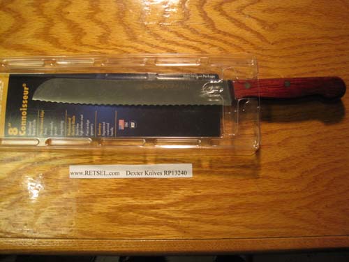 DEXTER RUSSELL CONNOISSEUR 8" SCALLOPED BREAD KNIFE