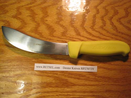 DEXTER RUSSELL PRODEX 6\" SKINNING KNIFE YELLOW HANDLE