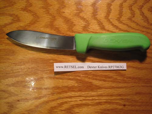 DEXTER RUSSELL PRODEX 5 1/2 LAMB SKINNING KNIFE GREEN HANDLE