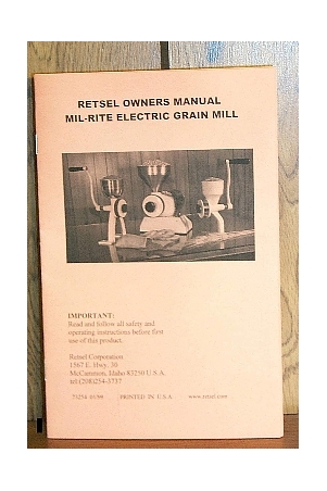 MIL-MASTER OWNERS MANUAL