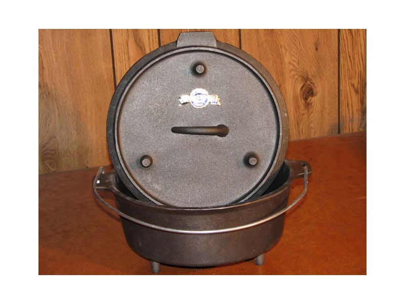 CAMPING DUTCH OVEN (NATURAL) CAST IRON