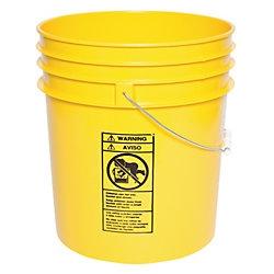 STORAGE PAIL 5 GAL. (YELLOW)