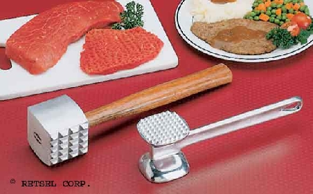 MEAT  TENDERIZER WOODEN HANDLE 13"