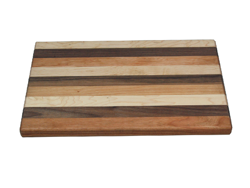 MIXED HARDWOOD REVESIBLE CUTTING BOARD