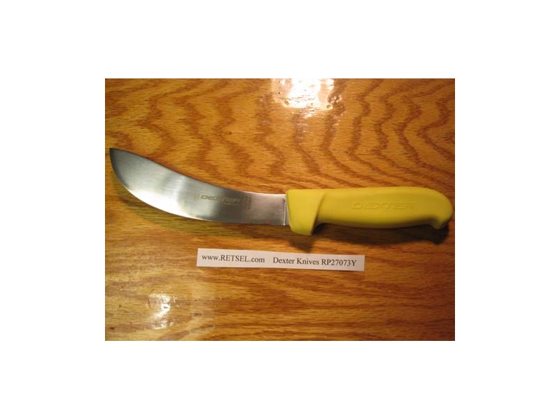 DEXTER RUSSELL PRODEX 6" SKINNING KNIFE YELLOW HANDLE